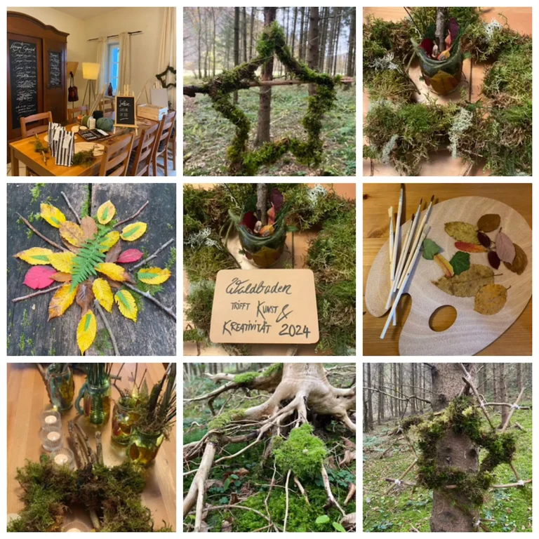 Collage Waldbaden kreativ