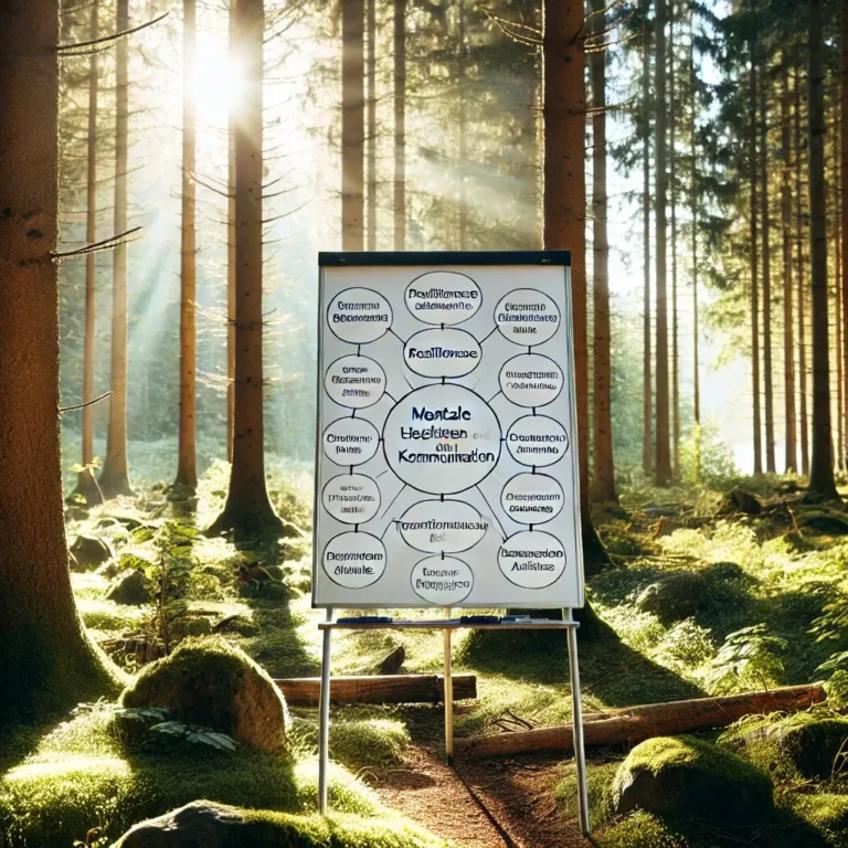 Flipchart im Wald