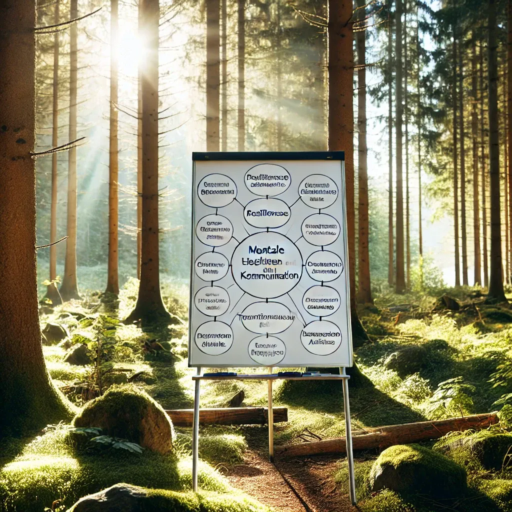 Flipchart im Wald